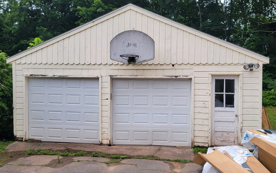 Older Garage of a home in Berlin CT